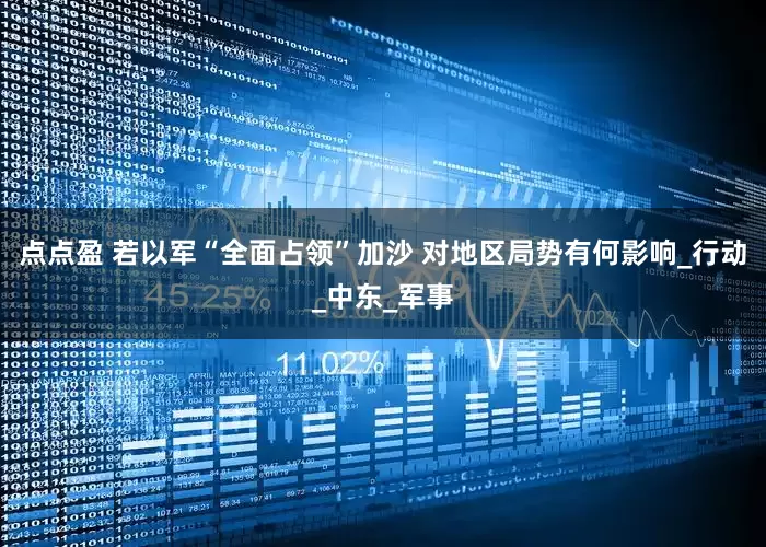 点点盈 若以军“全面占领”加沙 对地区局势有何影响_行动_中东_军事